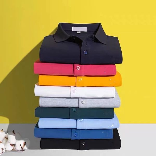 

mens polo shirts designer polo shirt french small horse crocodile embroidery la costes men tshirt business golf shirt, White;black