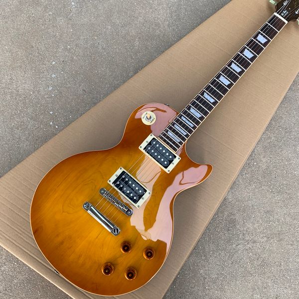 

maple hat electric guitar, rosewood fingerboard,mahogany body and neck,tone-pro bridge,edge binding ing