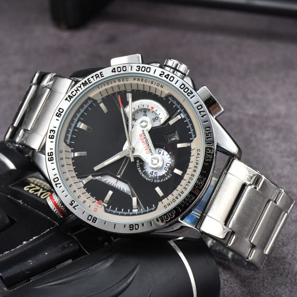

automatic quartz watch for men big 40mm stainless steel sapphire solid clasp president mens watches male wristwatches, Slivery;brown