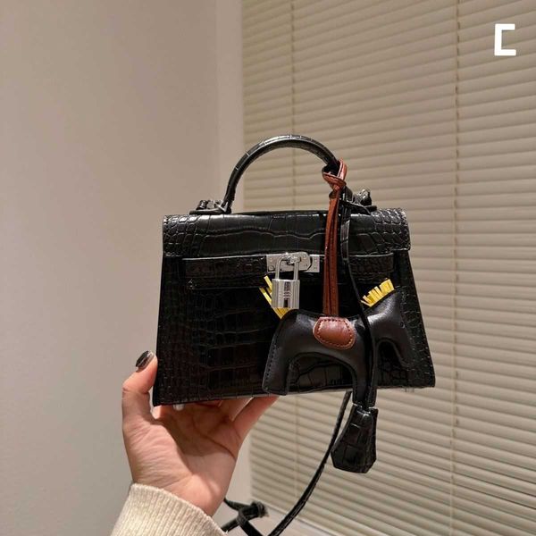 

designer bag kelys crocodile pattern bag high full set