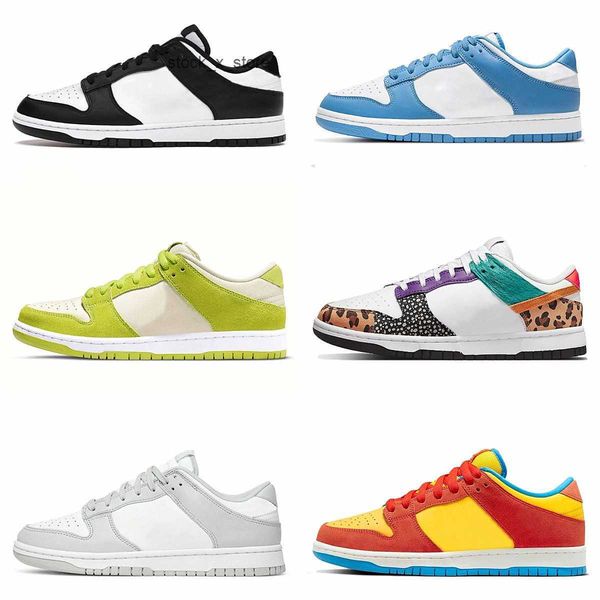 

designer sb lows running shoes dunks safari mix paisley unc blue raspberry women men grey fog union low sports bart simpson team green, Black