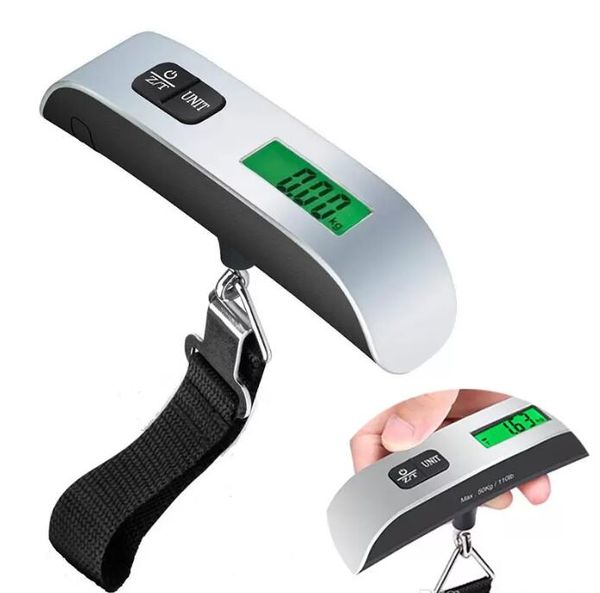 

fashion weight scales portable lcd display electronic hanging digital luggage weighting scale 50kg*10g 50kg /110lb