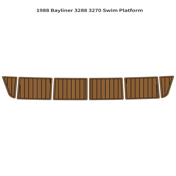 

1988 bayliner 3288 3270 swim platform step boat eva foam teak deck floor pad mat self backing ahesive seadek gatorstep style floor
