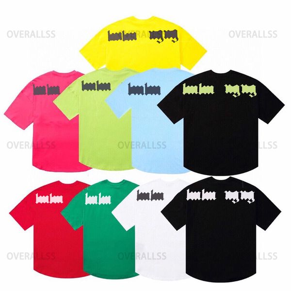 

men's tshirts t shirt palms palmangel city designer limited inkjet graffiti letter printing women's sailboat short-sleeved casual, White;black