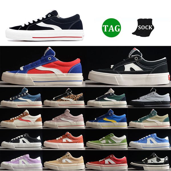 

1976 vision street wear men casual shoes odd cirkus astley pro skateboard canvas stick light green mens classic women sports trainers size 3, Black