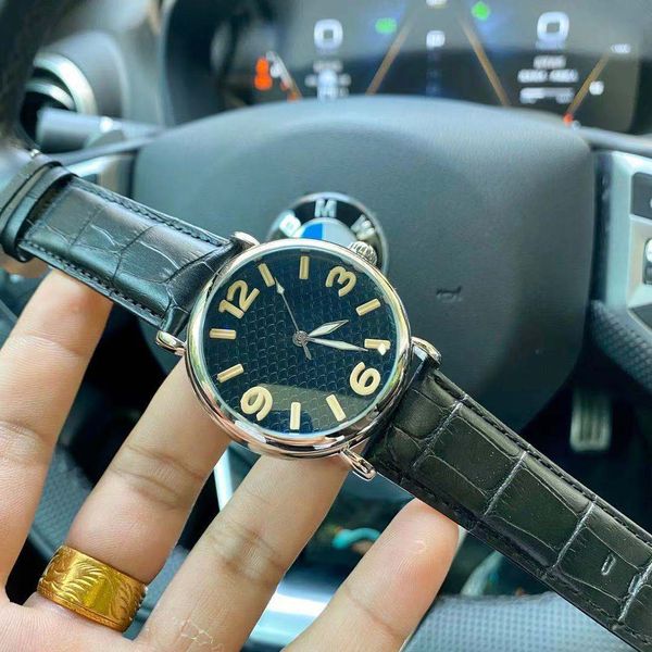 

2023 new brand original business men's watch classic round case mechanical watch wristwatch clock - a recommended watch for casual a2, Slivery;brown