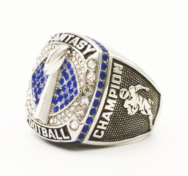 

2021 fantasy football ring championship ring drop shipping full size, Silver