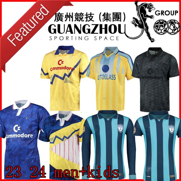 

22 23 enzo cfc soccer jerseys mash up awful retro score draw black out mudryk pulisic mount havertz chilwell c.f. pachuca long sleeve koulib, Black;yellow