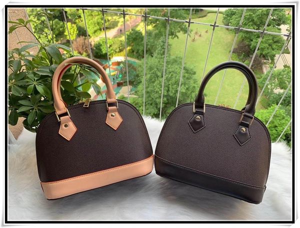 

2022 shoulder bags with lock tag alma fashion women shoulder bags chain messenger bag leather handbags shell purse cosmetic crossbody bags