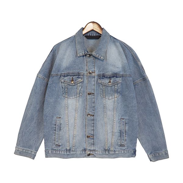 

23ss new fashion mens denim jacket men women casual coat black blue famous womens denim coats size s-xl, Black;brown