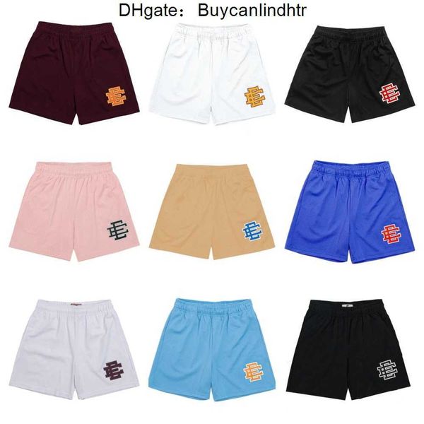 

eric emanuel ee basic men's shorts women's fitness shorts mesh breathable beach pant sports series basketball pants york, White;black