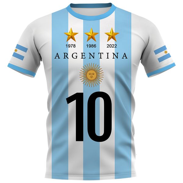 

men's t-shirts cloocl diy number argentina flag t-shirt fashion 3d printed short sleeve featured t-shirts casual activewear summer 230, White;black