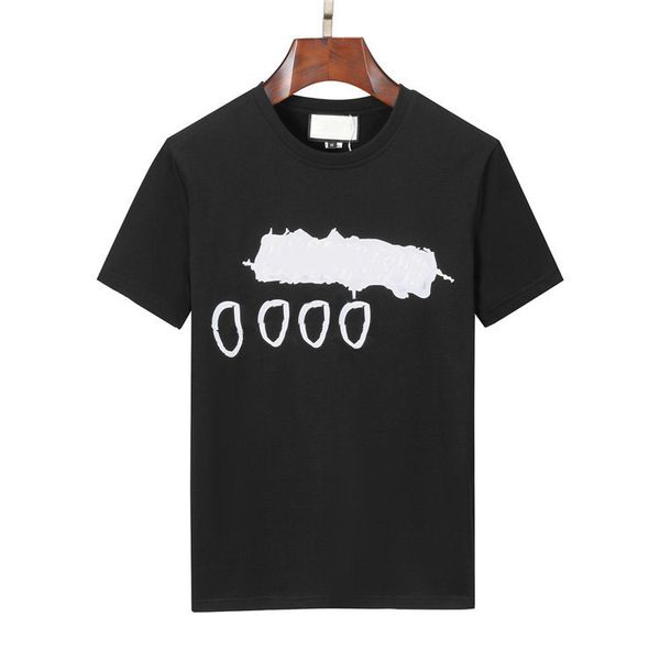 

2023 fashion mens designer pattern print t shirt black style polos t-shirt men women short sleeve tees m-3xl, White;black