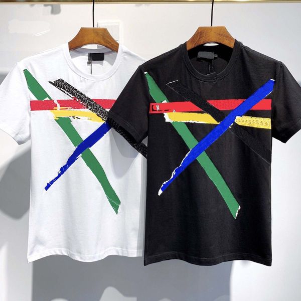 

Mens Women's T-Shirt Summer Designer Sweatshirt Fashion Couple T shirt Round Neck Breathable Black and White Short Sleeve Tees S-2XL