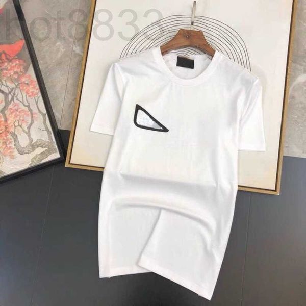 

men's t-shirts designer t shirt trendy brand double f t-shirt summer classic monster eye print round neck short sleeve cotton pullover, White;black