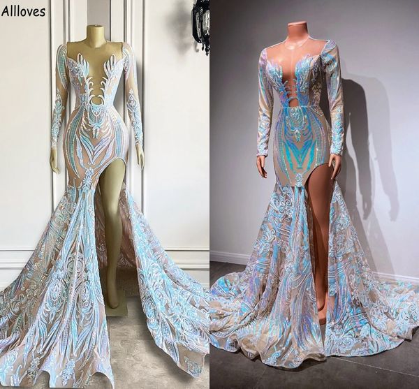 

gorgeous lace appliqued trumpet evening dresses with long sleeves thigh split women maternity prom elegant gowns arabic aso ebi second recep, Black;red