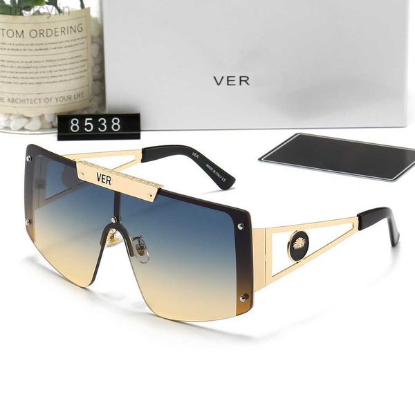 

luxury designer versage sunglasses men's women's vercace sunglasses new fashion casual polarized sunglasses large frame glasses go, White;black