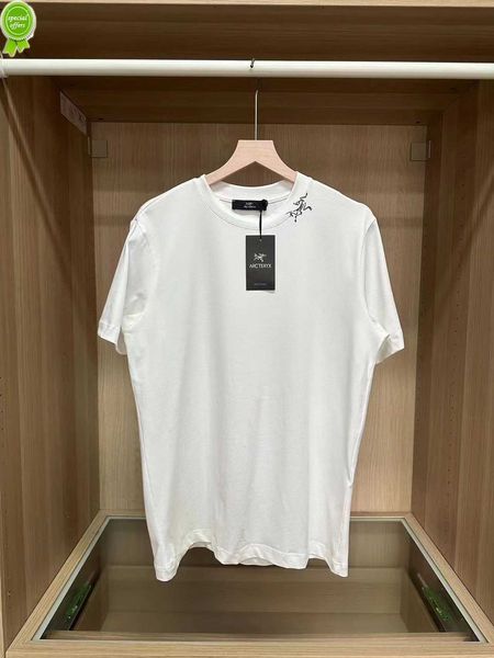 

arc'teryss t shirt arc men s tee fashion high edition bone summer trend new cotton short sleeve loose couple versatile xfny, White;black