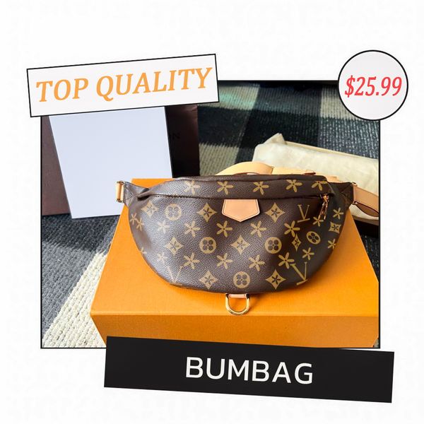 

m43644 bumbag belt chest bum waist bags luxurys tote crossbody womens men waistpacks designer fanny pack classic discoloration leather seria