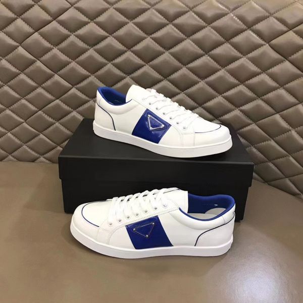 

fashion brand men casual shoes fly block soft bottom running sneakers italy classic elastic band low white black leather badge design casual