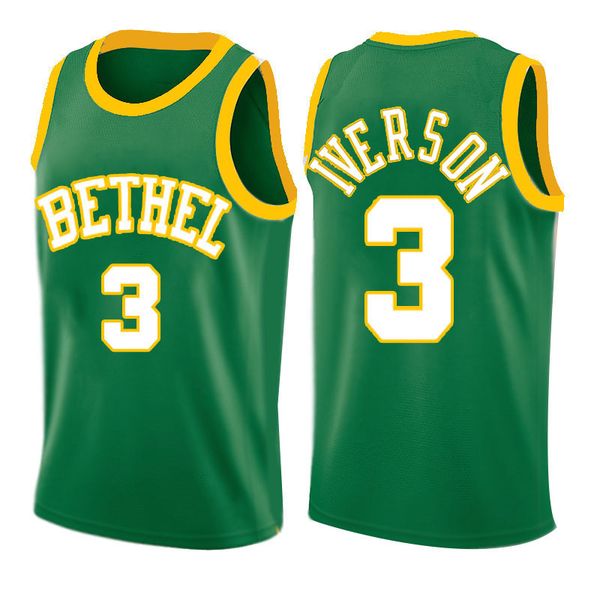 

bethel high school allen iverson university of maryland stephen curry college basketball jersey james james harden, Black