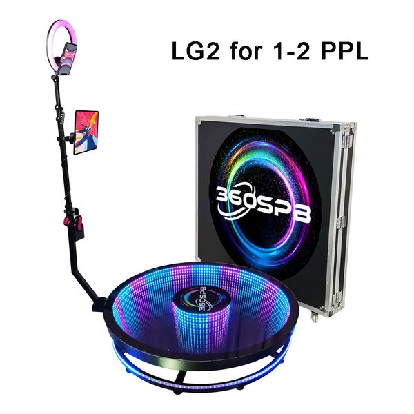 

360spb infinite led lg2 27 inch luxury 360 camera booth automatic & manual spin for events weddings