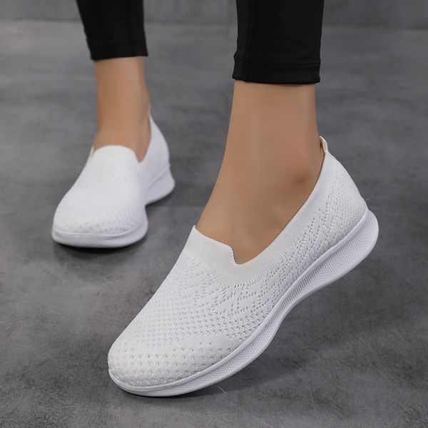 

dress shoes women sneakers outdoor breathable sneakers women walking shoes women loafers chunky sneakers slip on shoes large size 35~42 2303, Black