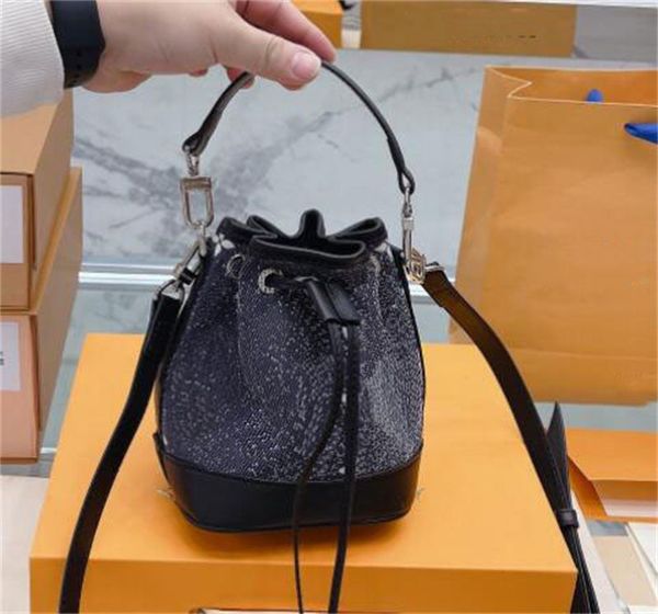 

nano noe bag handbag m46449 jacquard denim shoulder crossbody bags handbags luxury designer mini bucket bag women monograms cruise purse wal