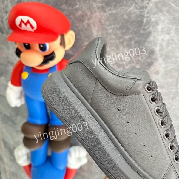 

new excellent designer mens women sneaker women canvas trainers leather lace up outdoor casual shoes, Black