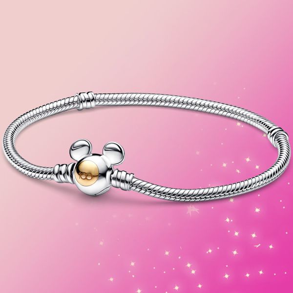 

charm the new popular 925 sterling silver graffiti bracelet is suitable for primitive pandora bracelet decorative jewelry gifts, Golden;silver