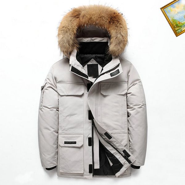 

womens collar downs jacket designer classic winter down parkas jackets coat size m-3xl, Black