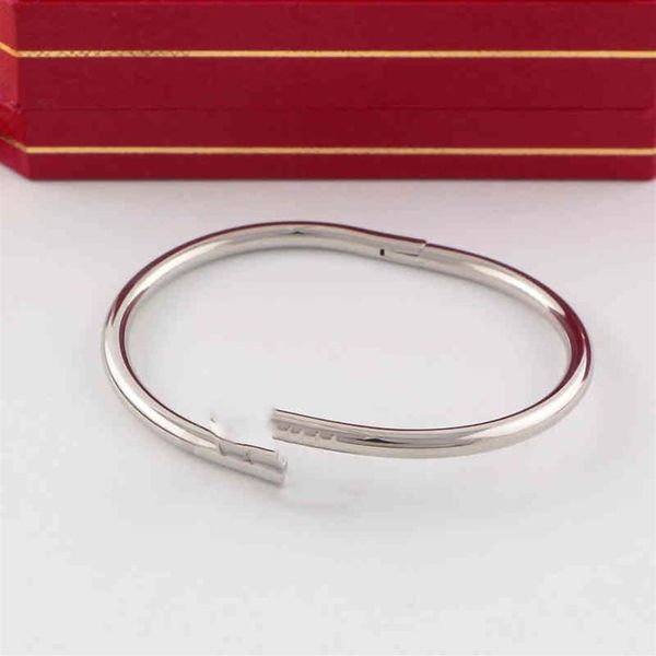 

juste a clou nail bracelet luxury jewelry set auger lovers men and women 16 19 cm gold rose sier {category}2669, Black