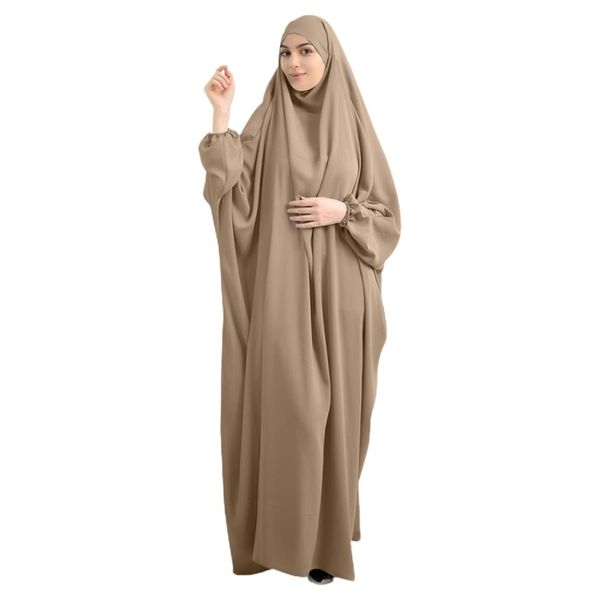

ethnic clothing etosell women hooded muslim hijab abaya eid prayer garment jilbab long khimar full cover ramadan gown dress islamic cloth 23, Red