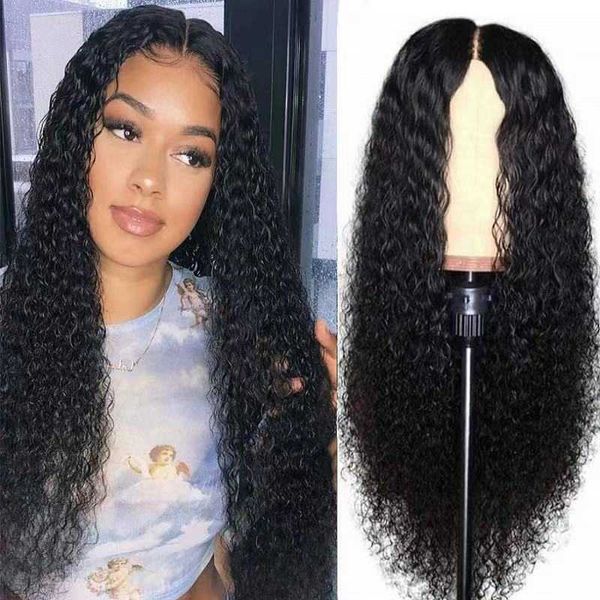 

wig long curl middle corn perm black curl230323