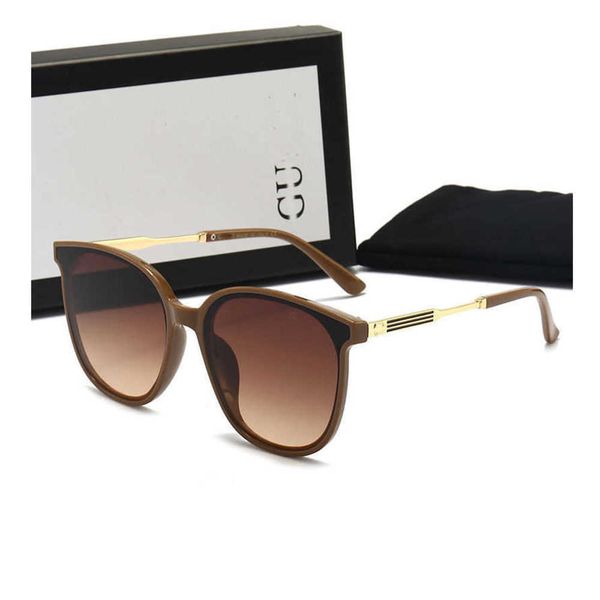 

brand luxury fashion gu sunglass counter packaging womens sunscreen temperament polarized uv proof sun glasses channel designer sunglasses, White;black