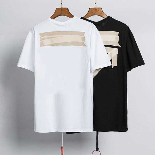 

designer brand luxury men's t shirt offs t-shirts back arrow x letters print women t-shirt casual cotton tees hip hop short sleeve cou, White;black