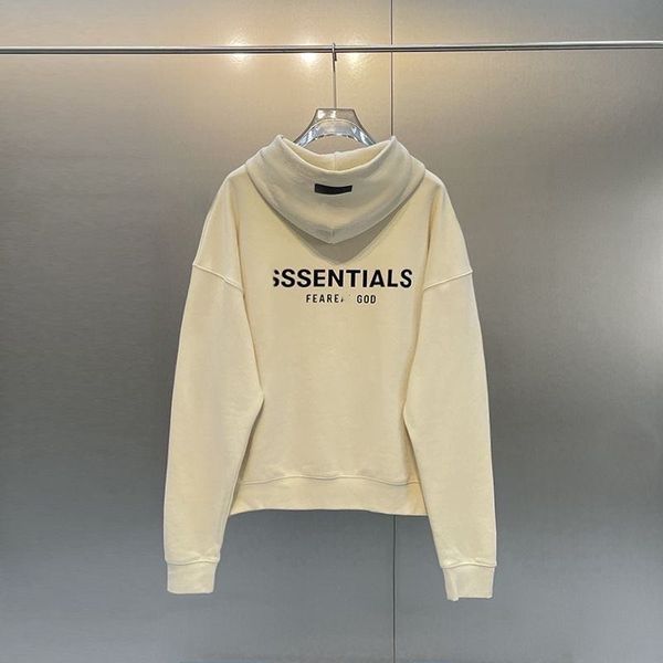 

2023 fog men's hoodie mainline fourth season high street style loose embroidered round neck sweater men and women with, Black