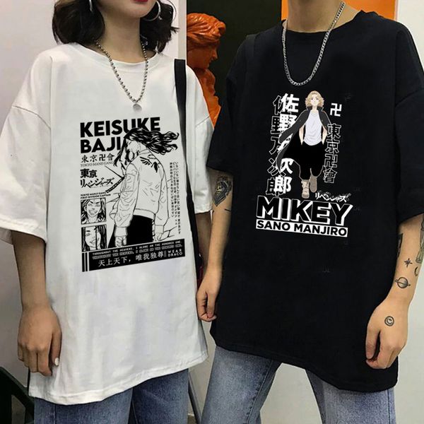 

mens tshirts japanese anime tokyo revengers t shirt men kawaii harajuku manga graphic tees anime tshirt summer tshirt male 90s 230323, White;black
