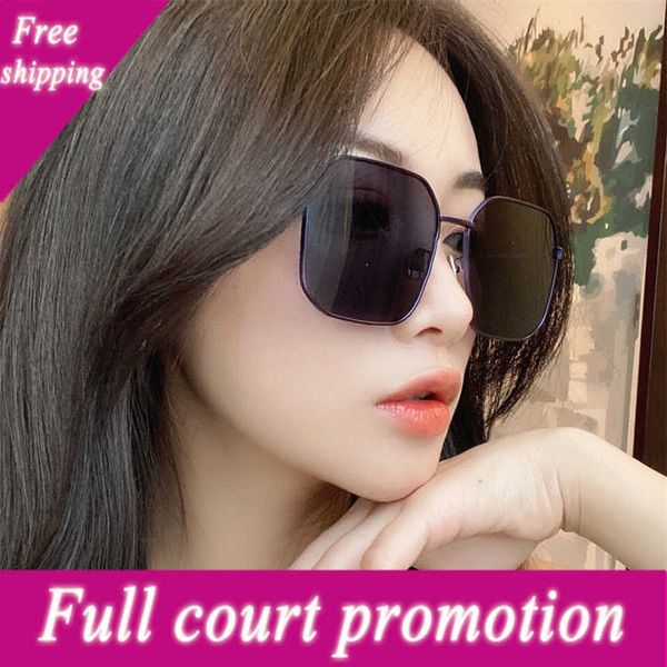 

designer brand sunglasses uv400 b family fashionable personality ins net red same style women metal big square bv1108 shades fashion, White;black