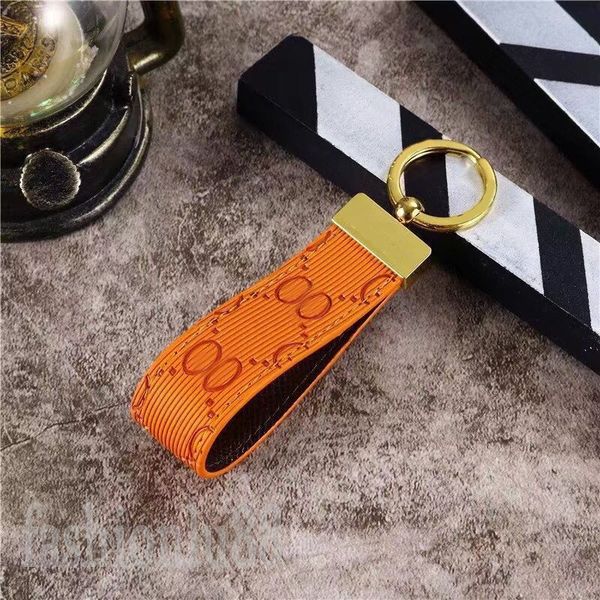 

plated gold buckle key chain letter designer keychain pink brown embossing bag charms simplicity fashion leather wallet keychain fashion dec, Silver