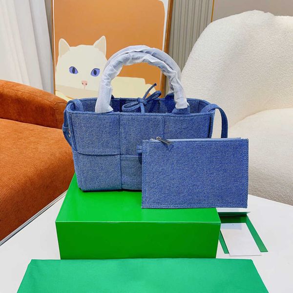 

totes bag womens denim handbag fashion weave shoulder bags luxury designer tote handbags mini purse crossbody shopping bags 221126