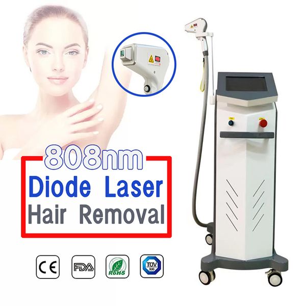 

ice titanium platinum 808 diode laser hair removal machine for professional depilator salon treatment, Black