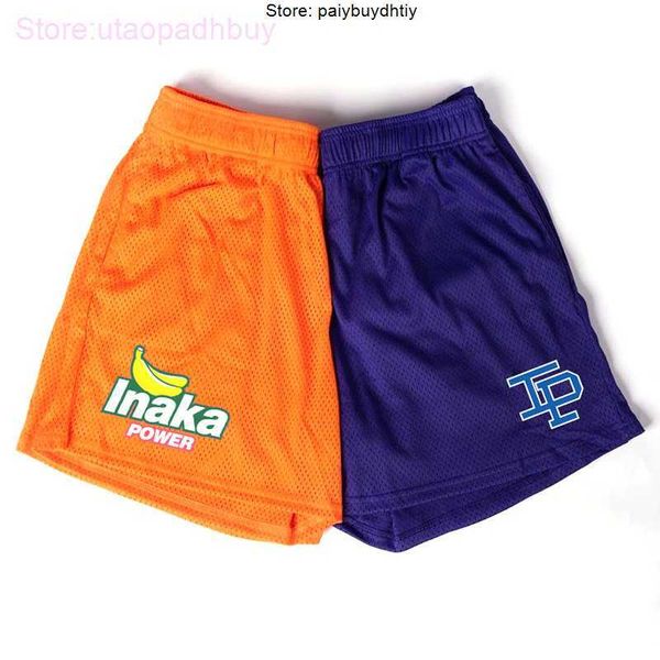 

2023 new men shorts inaka power banana ip mesh sports men's basketball training breathable gym workout short pants, White;black