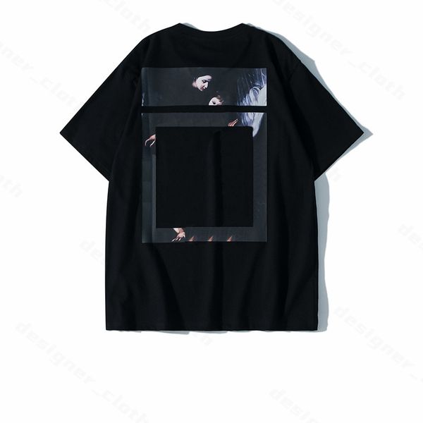

fashion mens offs t shirts summer womens designers tshirts loose tees brands man s casual shirt luxurys white clothing street clothes xru6, White;black