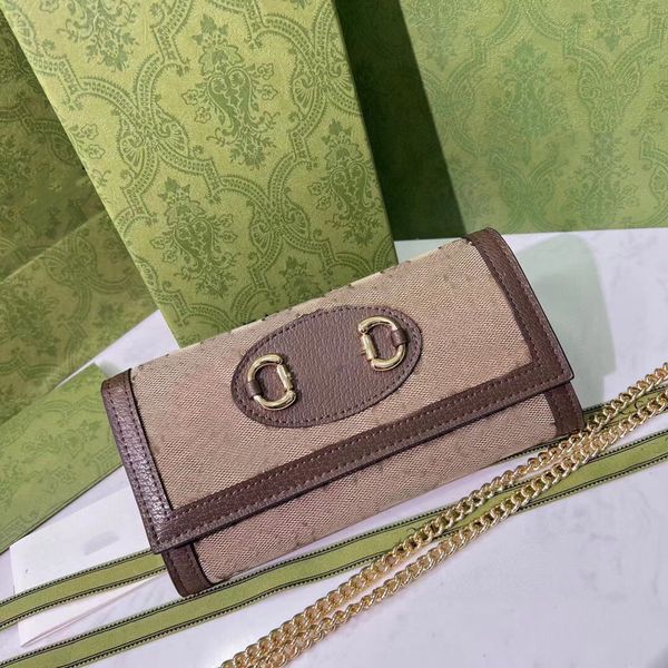 

designer wallet chain shoulder bag printing wallets leather for women purse girls