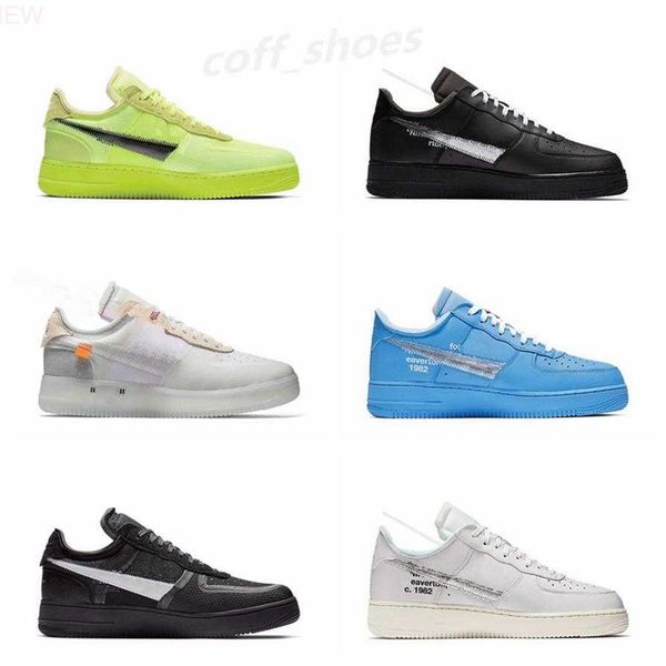 

2023 mens moma mca af1 casual running shoes remd etalic silver volt 2 0 low white black and green one offs white af1 designer sports us kn01