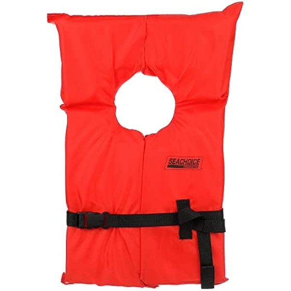 

seachoice life vest type ii personal flotation device - uscg approved - multiple sizes and colors