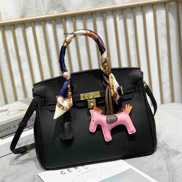 

birkins bags litchi pattern one shoulder cowhide portable leather fashionable versatile temperament classic women's ayw