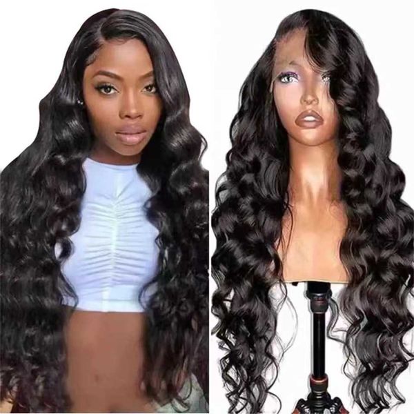 

13 * 4 lace wig wave wigs 13 * 4 wave wig front lace headband wig 13 * 4230323, Black