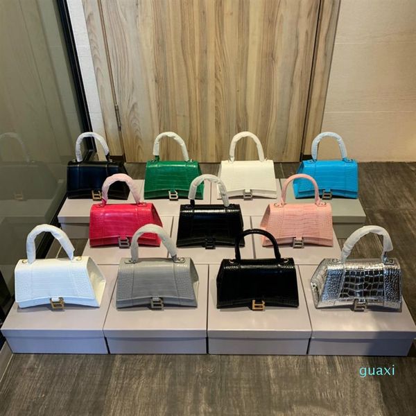 

hourglass bags catwalk style designers womens handbags purses classic high-end hardware shoulder bag two sizes multi-color opti298w